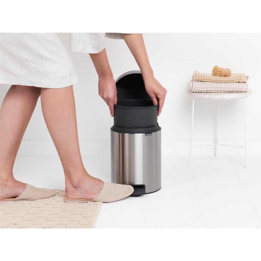 Brabantia Newicon Pedal Bin 5 L Matte Steel