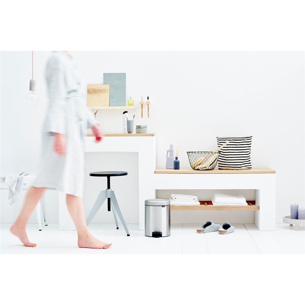 Brabantia Newicon Pedal Bin 5 L Matte Steel