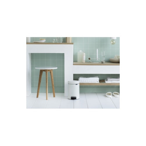 Brabantia 112126 Mülleimer 3 l Rund Weiß (11 21 26) afbeelding 1