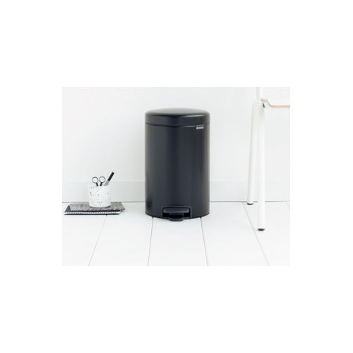 Brabantia 113741 Mülleimer 12 l Rund Schwarz (11 37 41) afbeelding 1