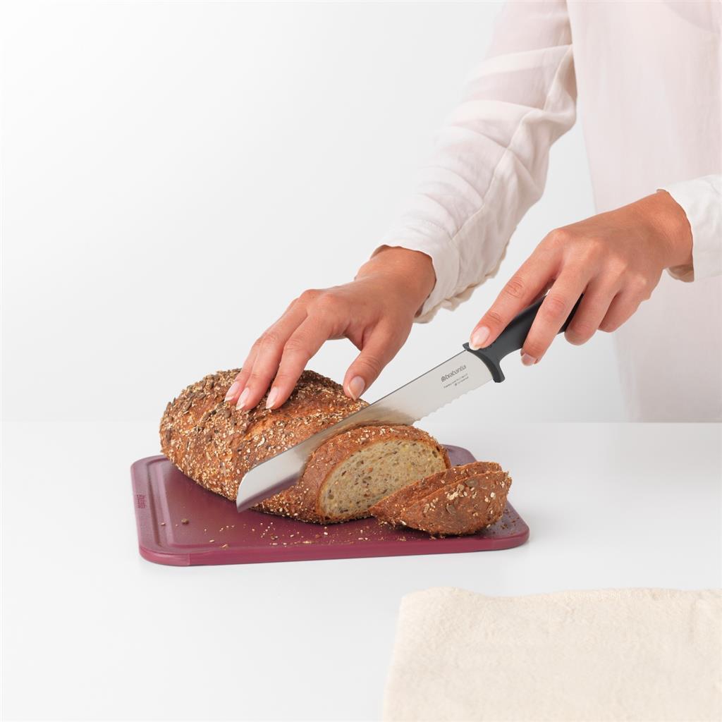 Brabantia Tasty+ Bread Knife 33 cm Dark Grey