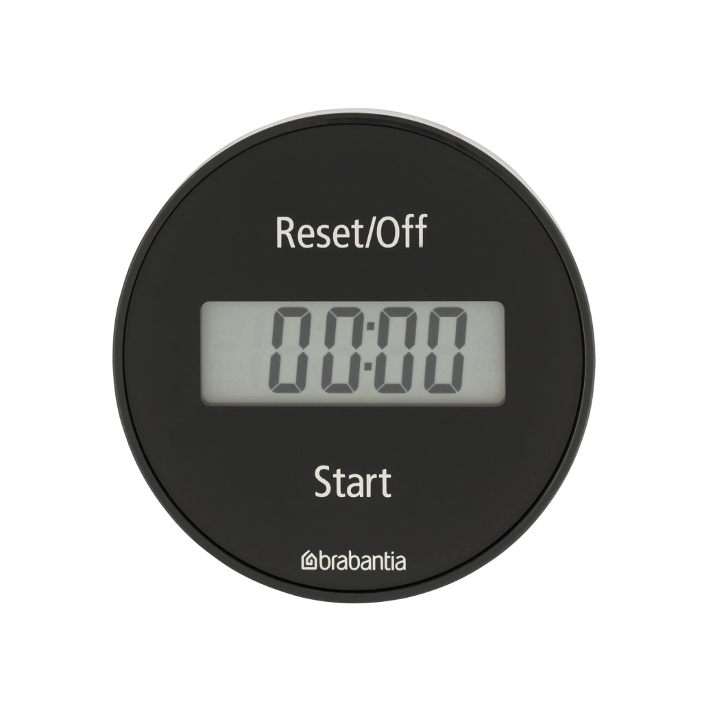 Brabantia Tasty+ Kitchen Timer with Magnet Dark Grey