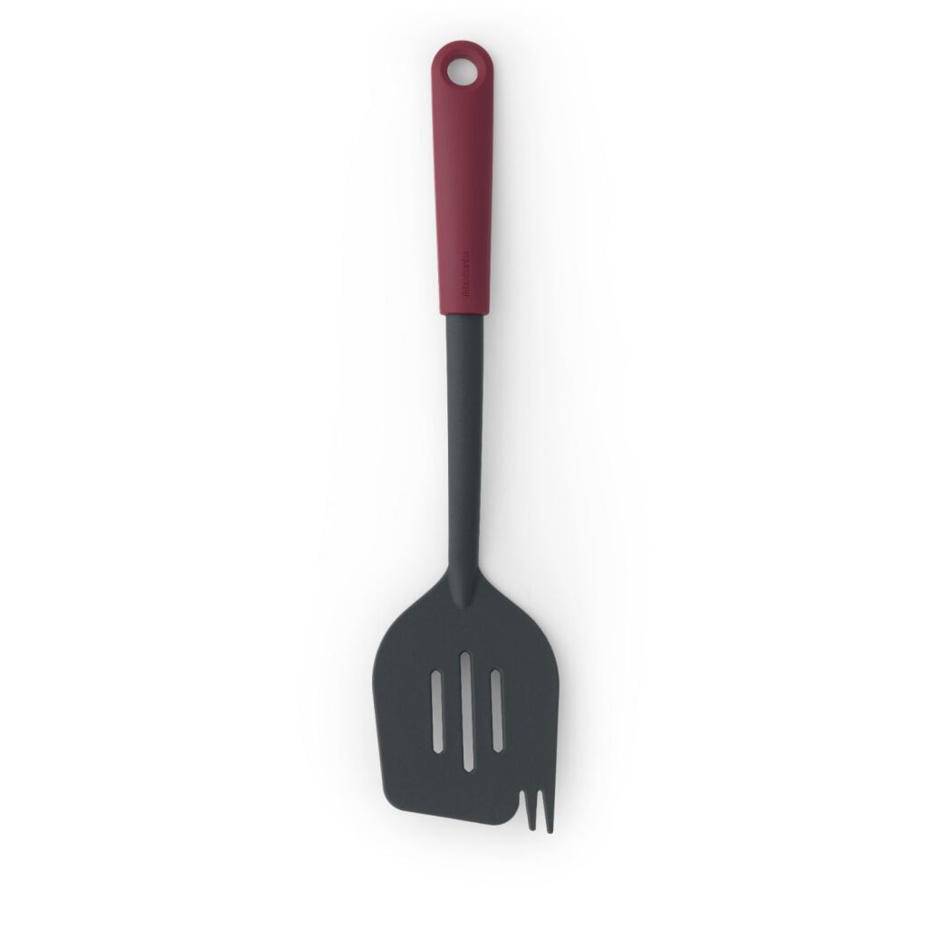 Brabantia Tasty+ Spatula + Fork Aubergine Red