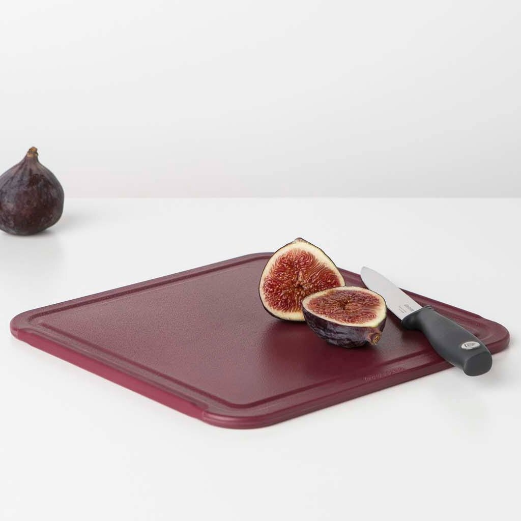Brabantia Tasty+ Cutting Board - 25x0.8x25 cm Aubergine Red