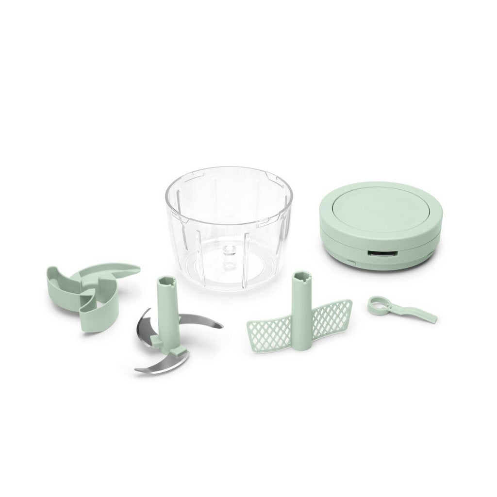 Brabantia Tasty+ Manual Chopper Jade Green/Transparent - Ergonomic, Easy to Clean