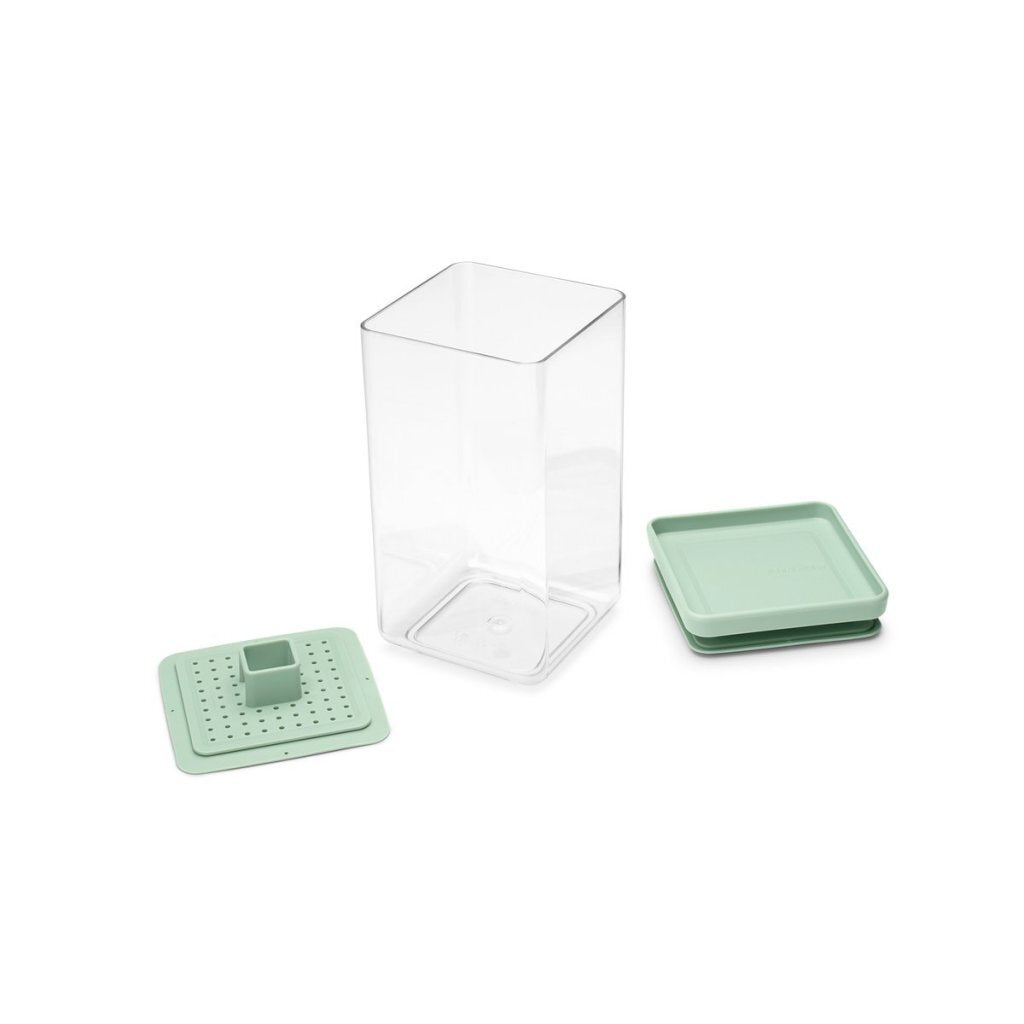 Brabantia Tasty+ Fermentation Kit Jade Green/Transparent - Easy Storage, Dishwasher Safe