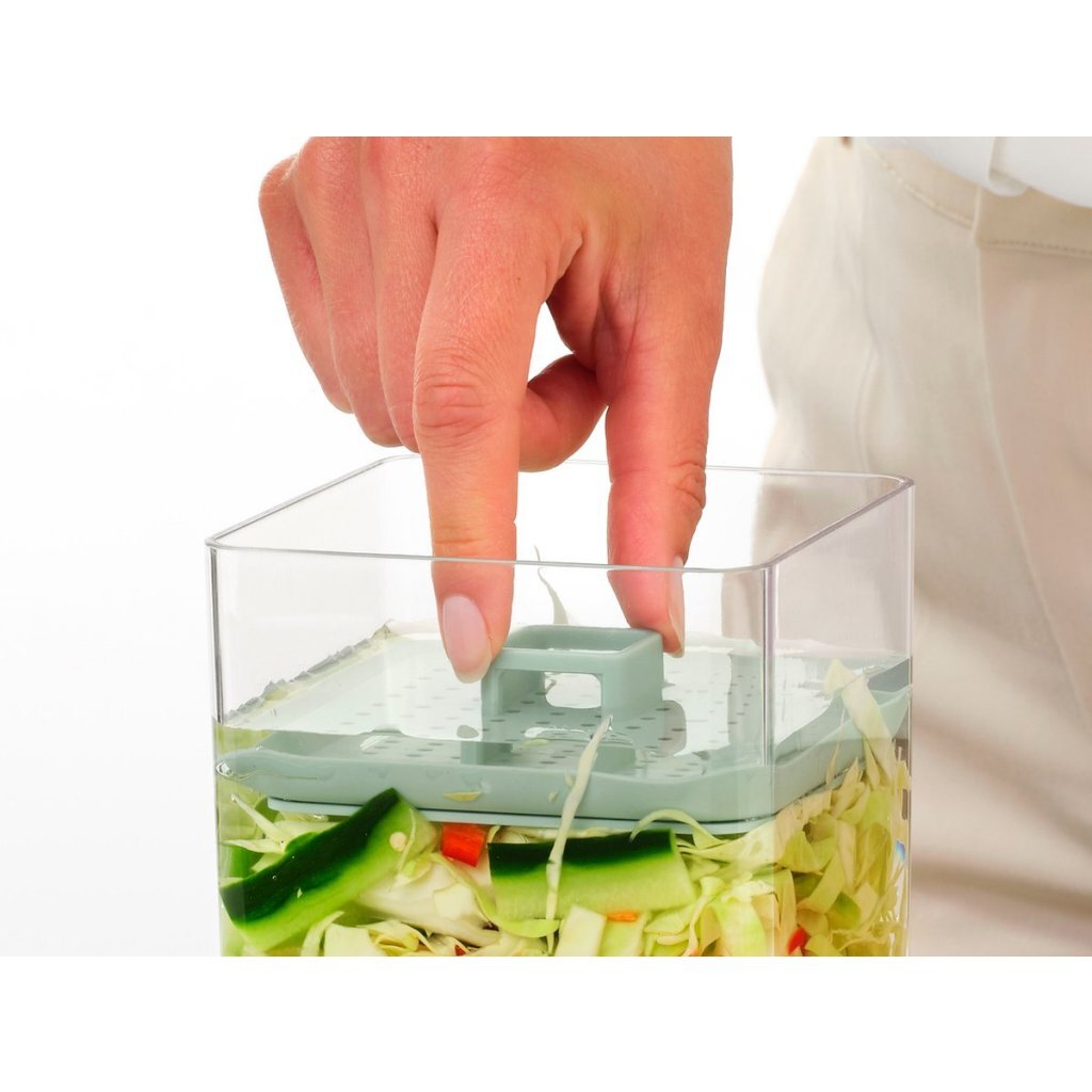 Brabantia Tasty+ Fermentation Kit Jade Green/Transparent - Easy Storage, Dishwasher Safe