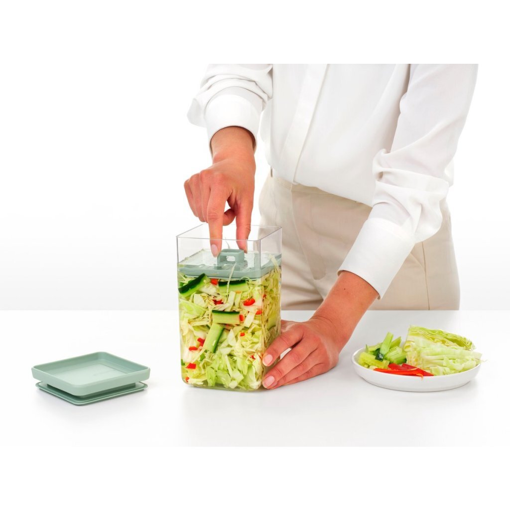 Brabantia Tasty+ Fermentation Kit Jade Green/Transparent - Easy Storage, Dishwasher Safe