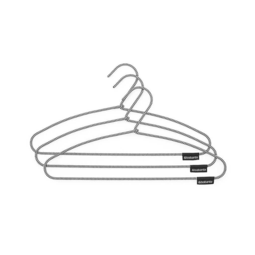 Brabantia Soft Touch Clothes Hangers 3 Pieces Black/White