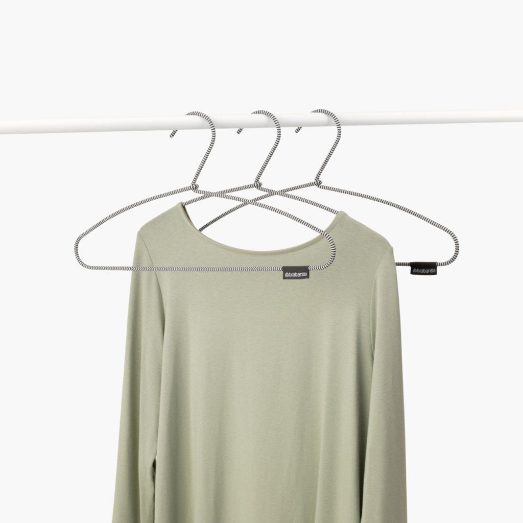 Brabantia Soft Touch Clothes Hangers 3 Pieces Black/White
