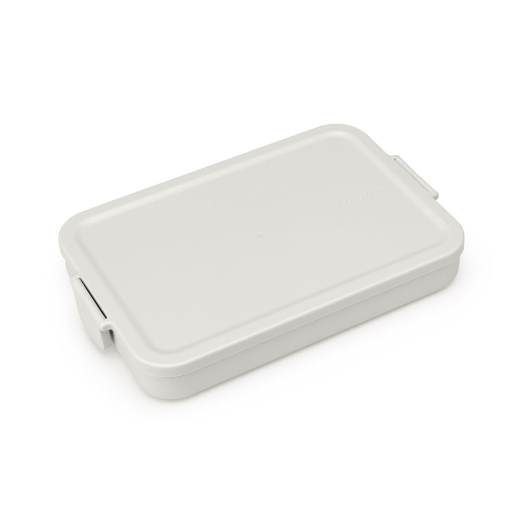 Brabantia Make & Take Flat Lunchbox M Light Grey - 1.1 L - BPA-Free - Reusable