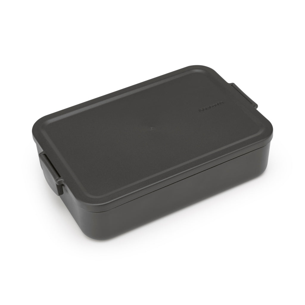 Brabantia Make & Take Lunchbox L Dark Grey - 2 L - BPA-Free - Reusable