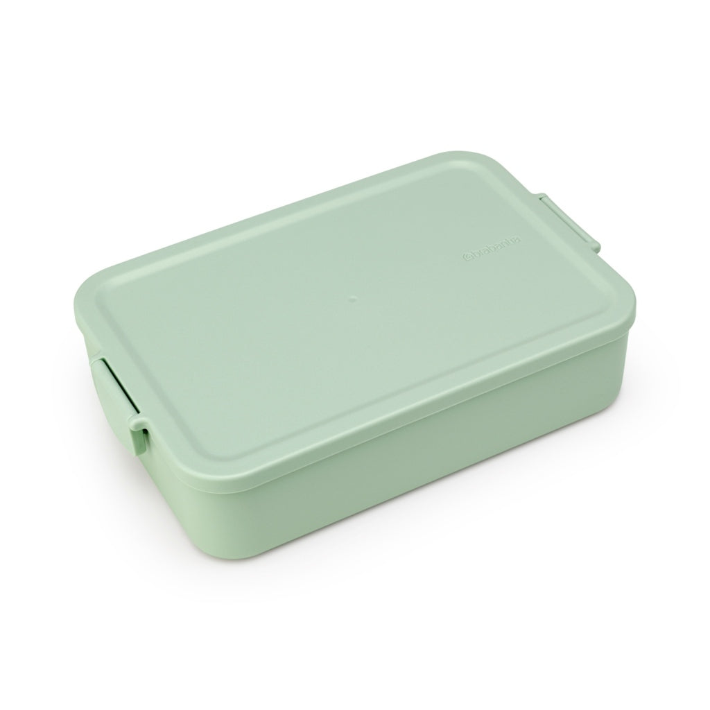 Brabantia Make & Take Lunchbox L Jade Green - 2 L - BPA-Free - Reusable