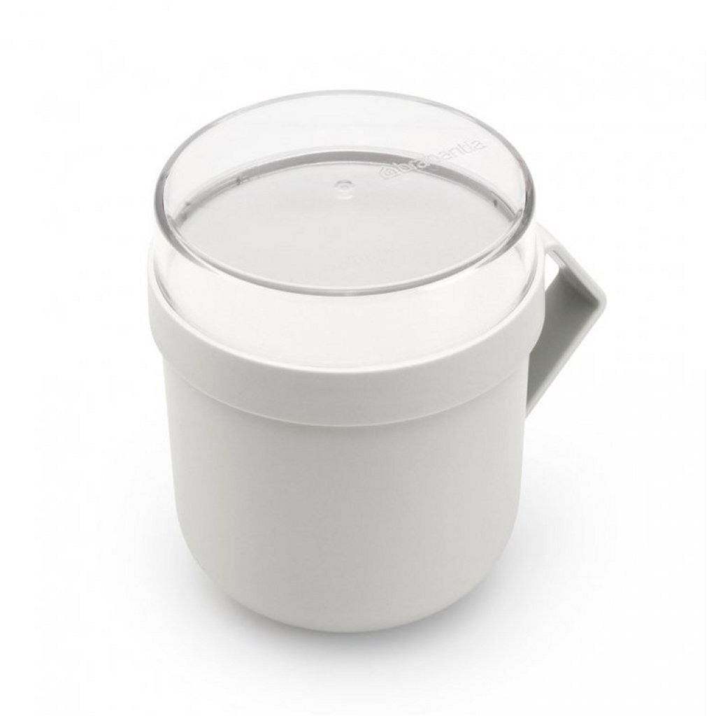 Brabantia Make & Take Soup Cup 0.6 L Light Grey - Leak-Proof Container