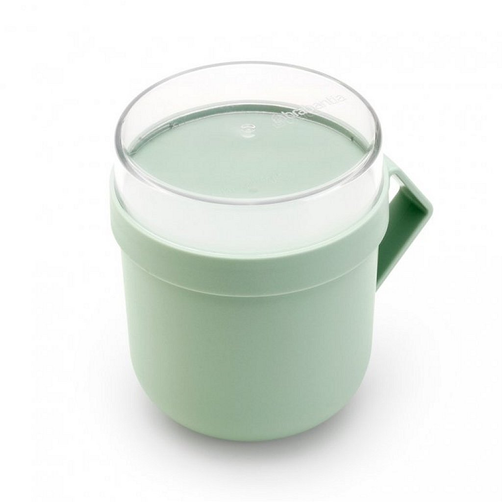 Brabantia Make & Take Soup Cup 0.6 L Jade Green - Leak-Proof Container