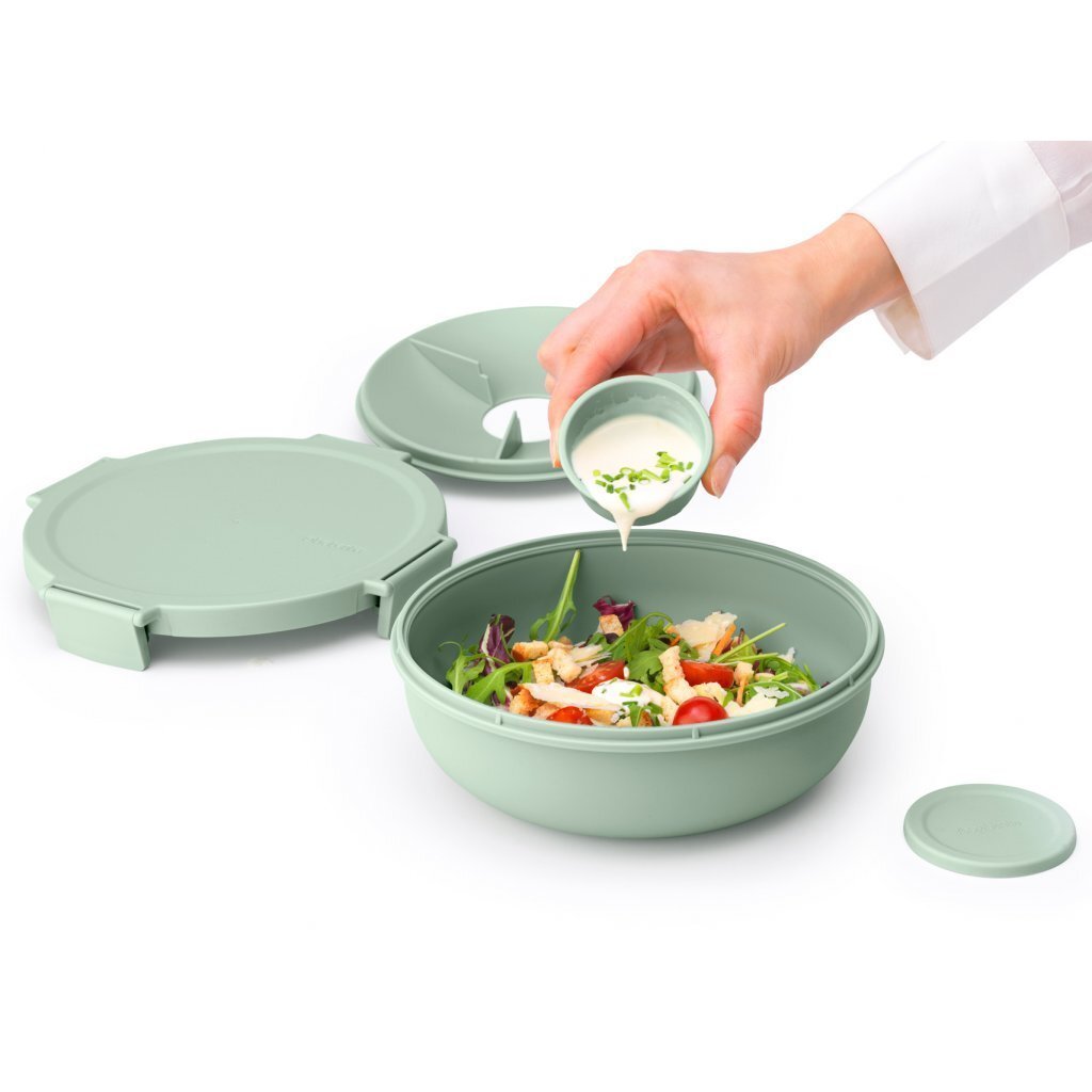 Brabantia Make & Take Salad Lunch Bowl 1.3 L Jade Green