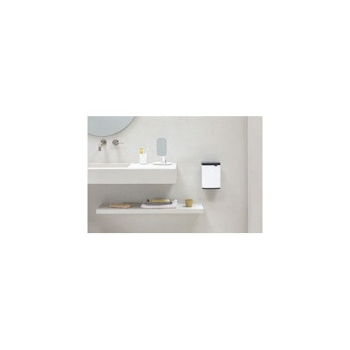 Brabantia Bo Waste Bin - 4 l - Rechteckig - Stahl - black - white - Stahl - Manuell (22 23 44) afbeelding 4