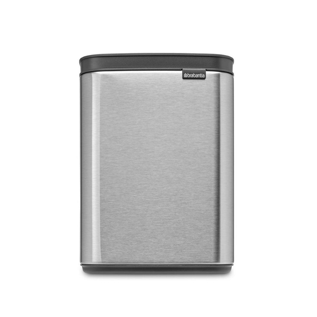 Brabantia Bo Waste Bin 4 L Matt Steel - Space-Saving - Soft-Close Lid