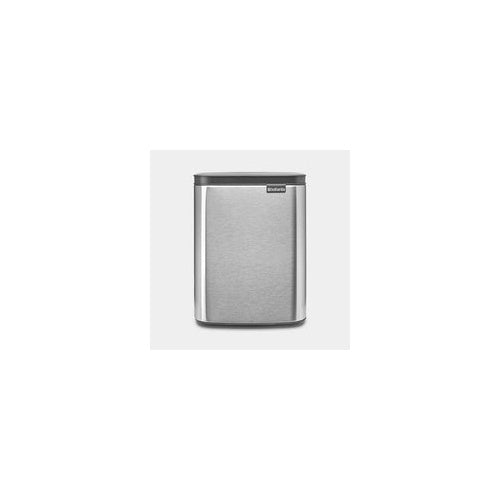 Brabantia Bo Waste Bin - 7 l - Rechteckig - Stahl - Schwarz - Stahl - Stahl - Manuell (22 29 62) afbeelding 1