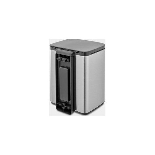 Brabantia Bo Waste Bin - 7 l - Rechteckig - Stahl - Schwarz - Stahl - Stahl - Manuell (22 29 62) afbeelding 3
