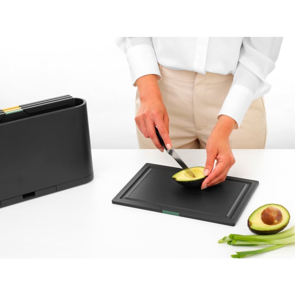 Brabantia Tasty+ 4-piece Cutting Board Set Black