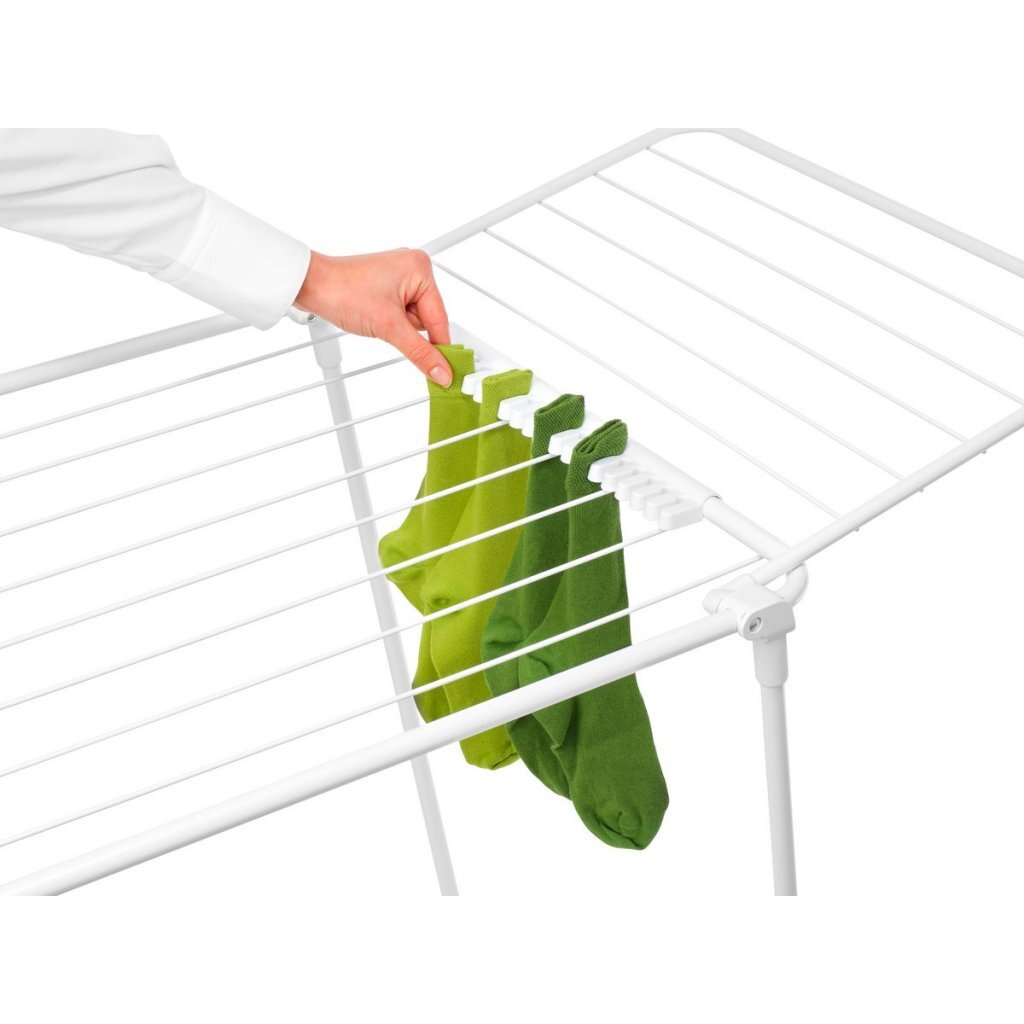 Brabantia HangOn Too Drying Rack 18 m White - Compact Laundry Solution