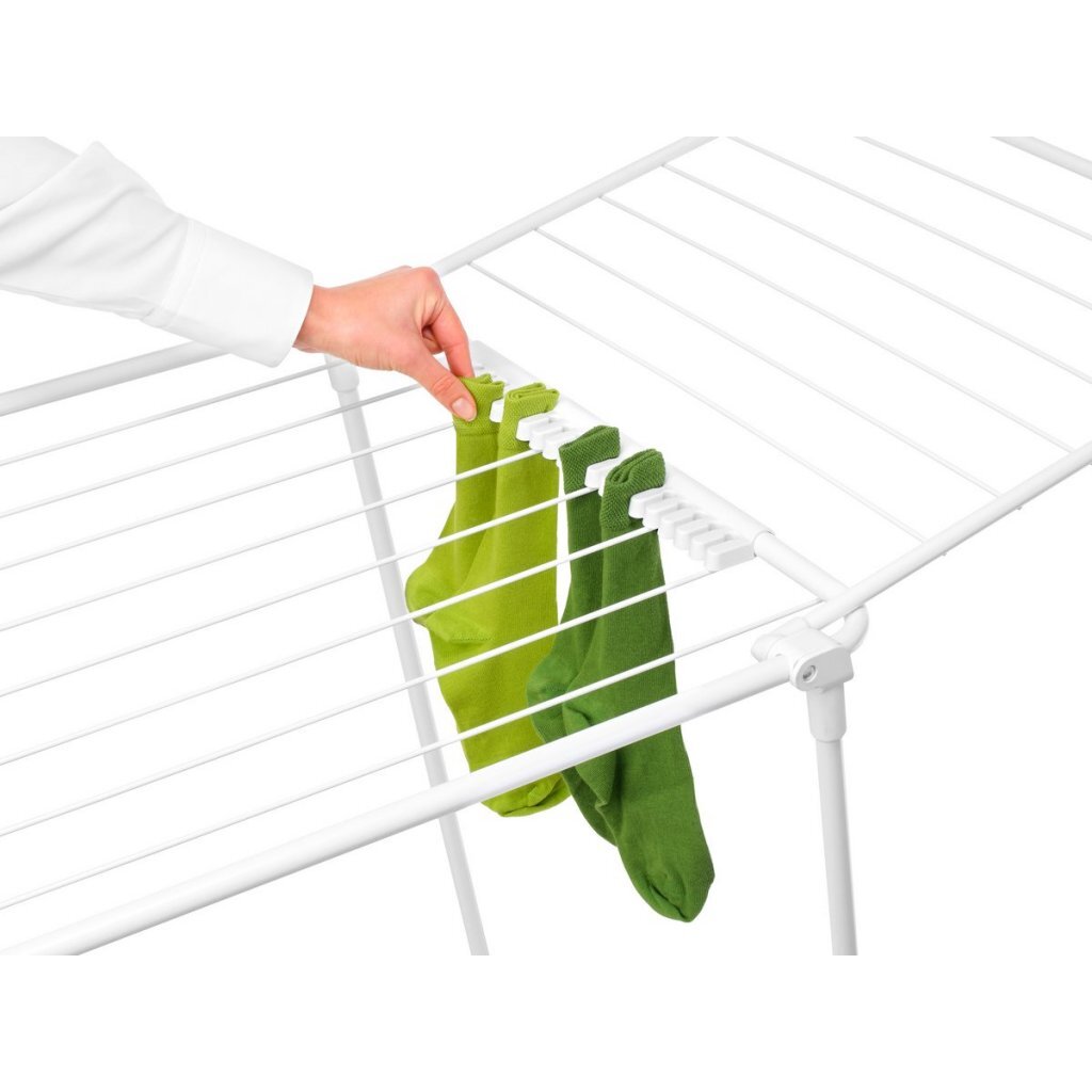 Brabantia HangOn Too Drying Rack 22 m White - Ideal for Large Loads