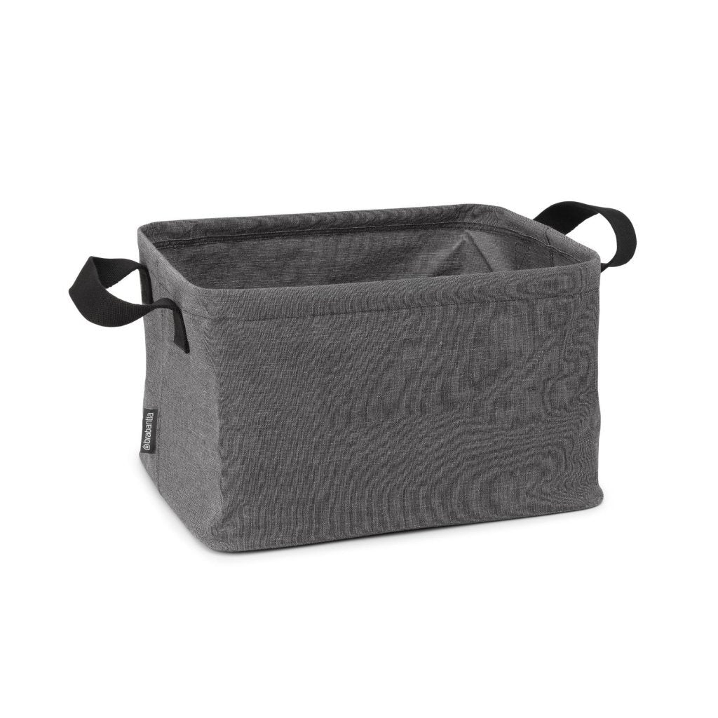 Brabantia Foldable Laundry Basket 35 L Pepper Black - Space-Saving Storage