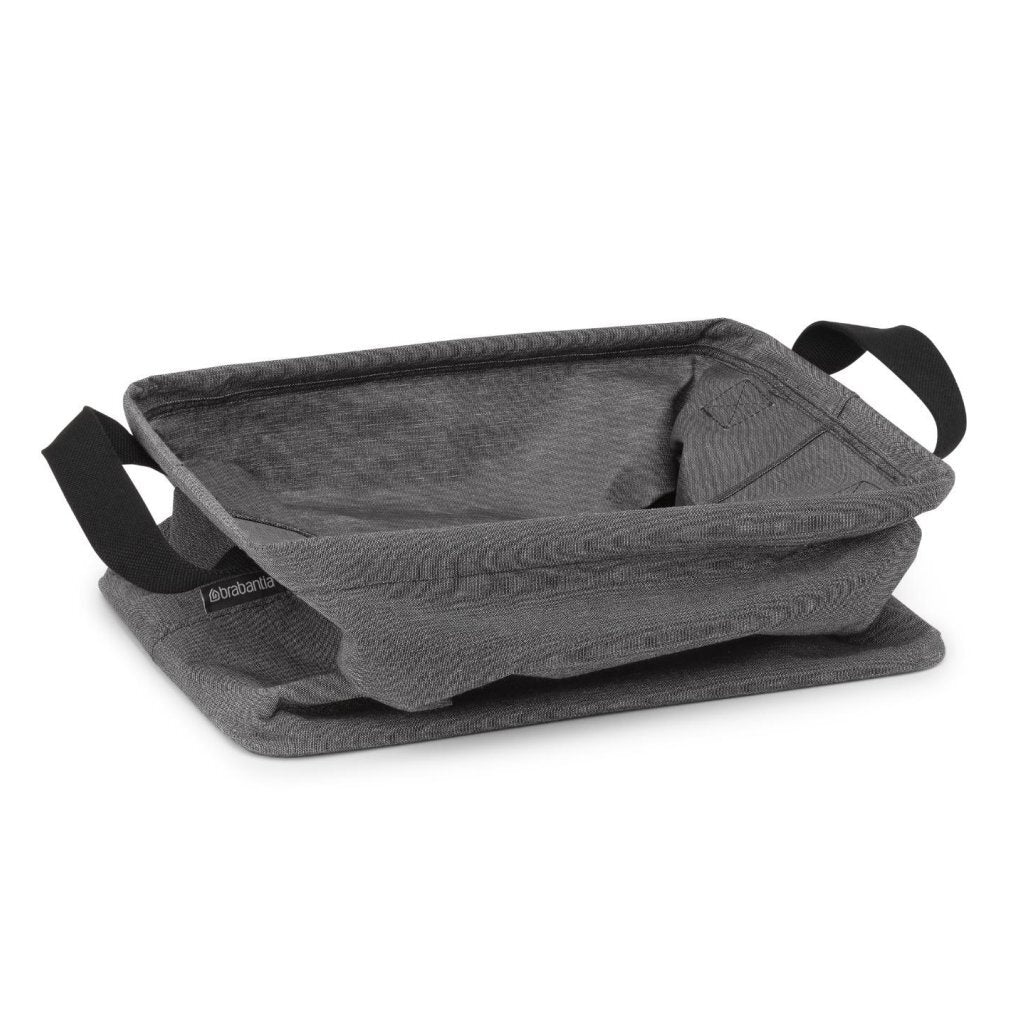 Brabantia Foldable Laundry Basket 35 L Pepper Black - Space-Saving Storage