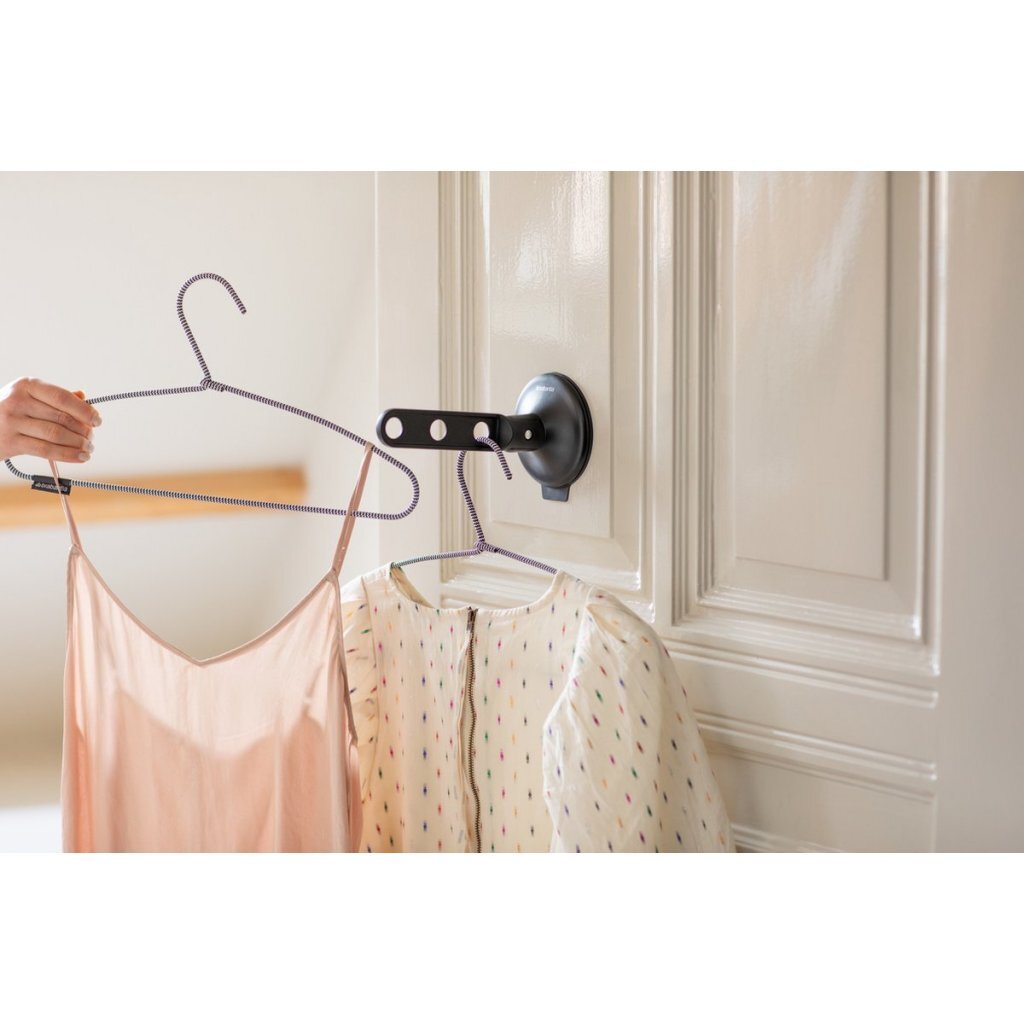 Brabantia Foldable Clothes Hook with Suction Cup Black
