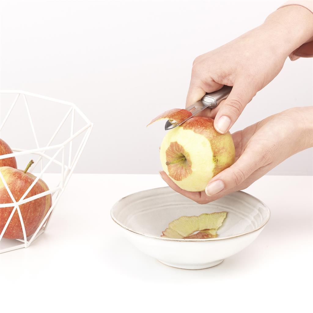 Brabantia Profile Peeler with Double-Sided Steel Blade - Dishwasher Safe