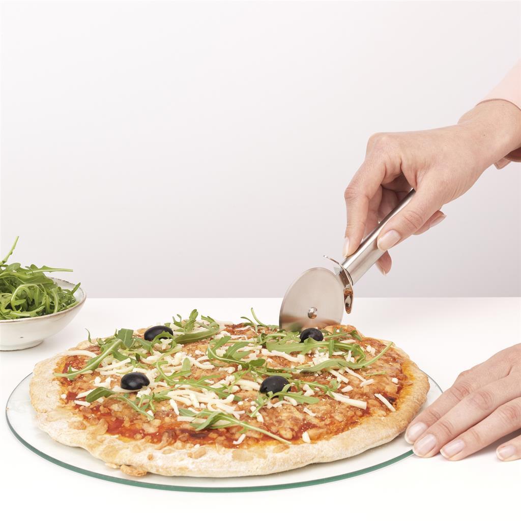 Brabantia Profile Pizza Cutter with Protective Cover - Dishwasher Safe