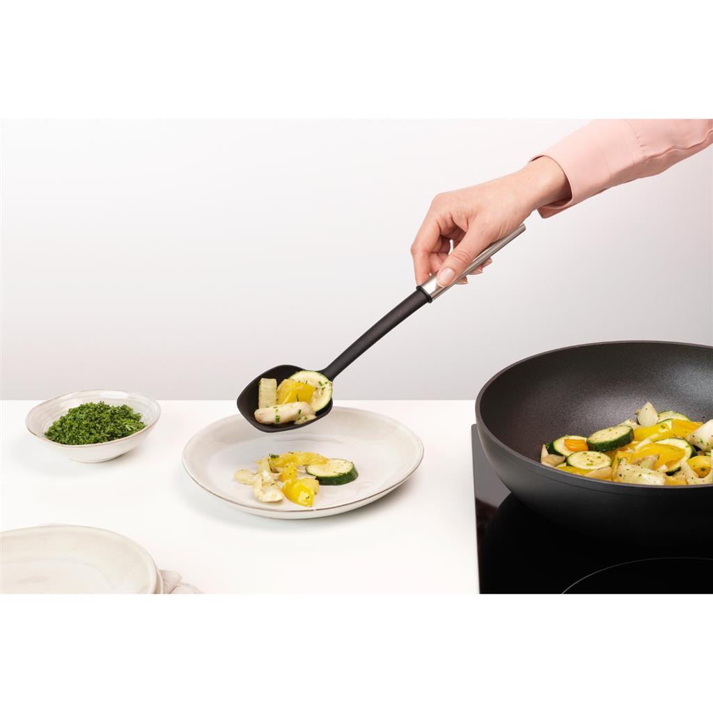 Brabantia Profile Serving Spoon Black/Stainless Steel