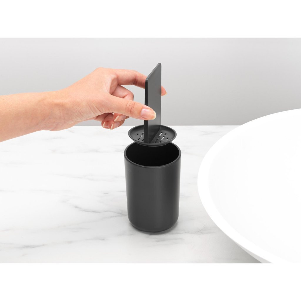 Brabantia ReNew Toothbrush Holder Black - Stylish and Spacious Design