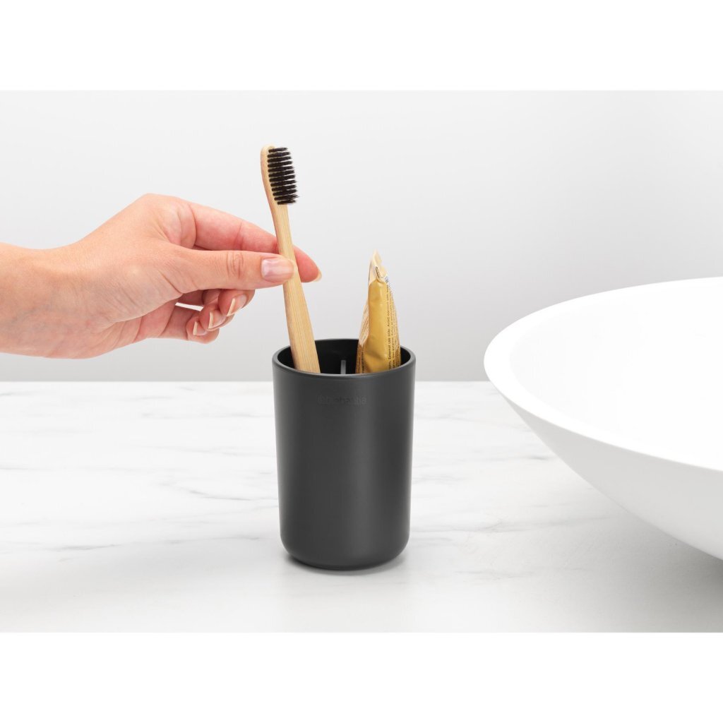 Brabantia ReNew Toothbrush Holder Black - Stylish and Spacious Design
