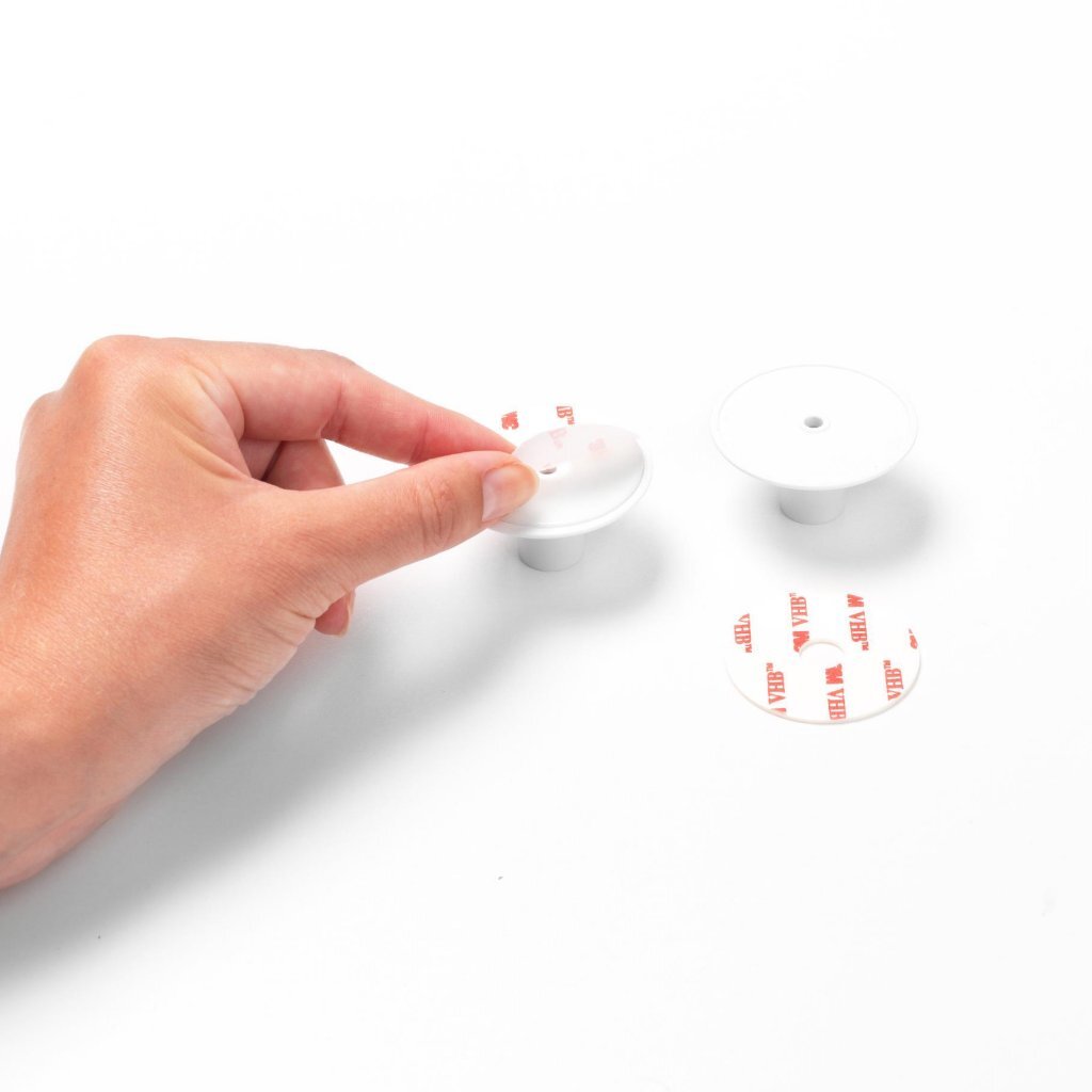 Brabantia ReNew Towel Hooks 2 Pieces White - Easy to Install