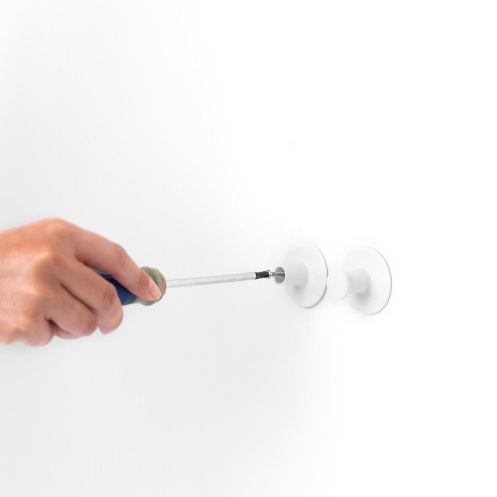 Brabantia ReNew Towel Hooks 2 Pieces White - Easy to Install
