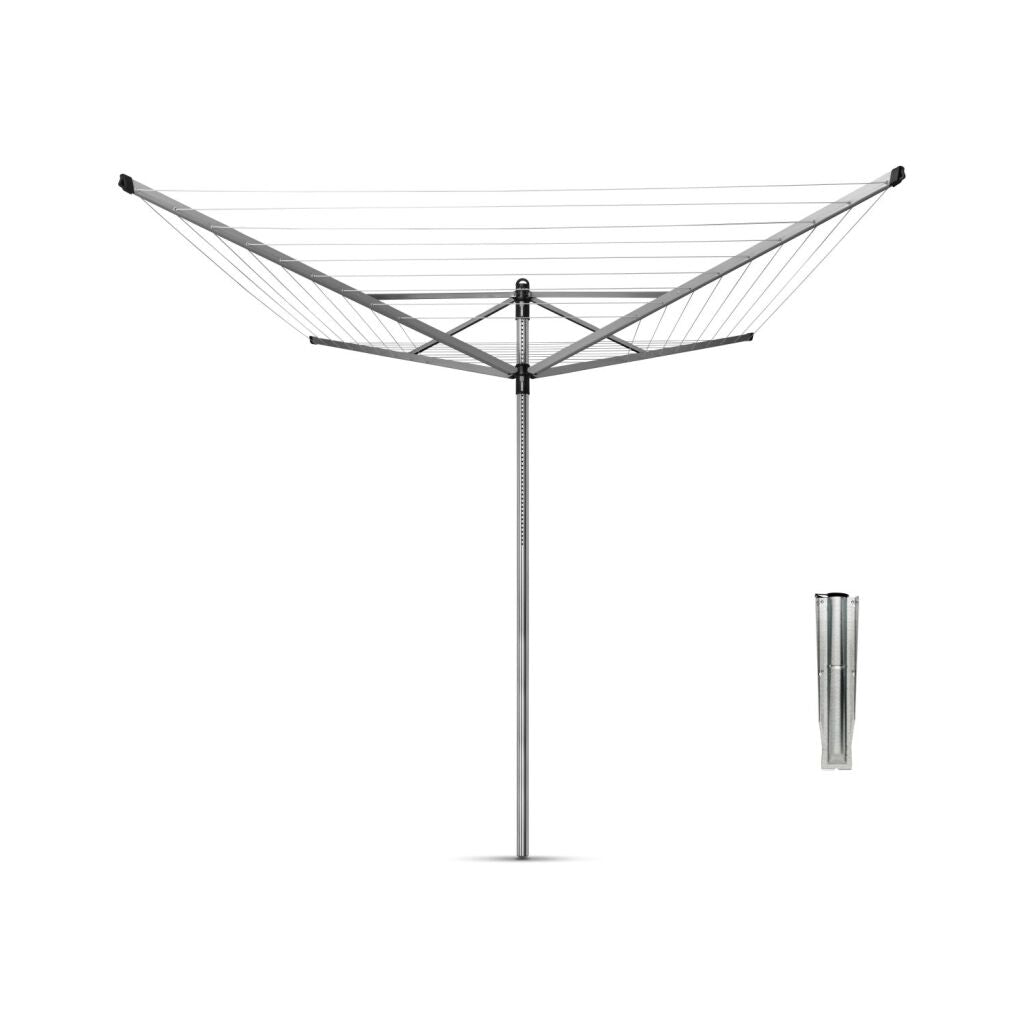 Brabantia Lift-O-Matic Drying Rack 50 m with Ground Anchor