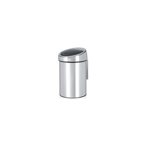 Brabantia Touch Bin - 3 l - Rund - Stahl - Edelstahl - 18,5 cm - 280 mm (36 39 62) afbeelding 1