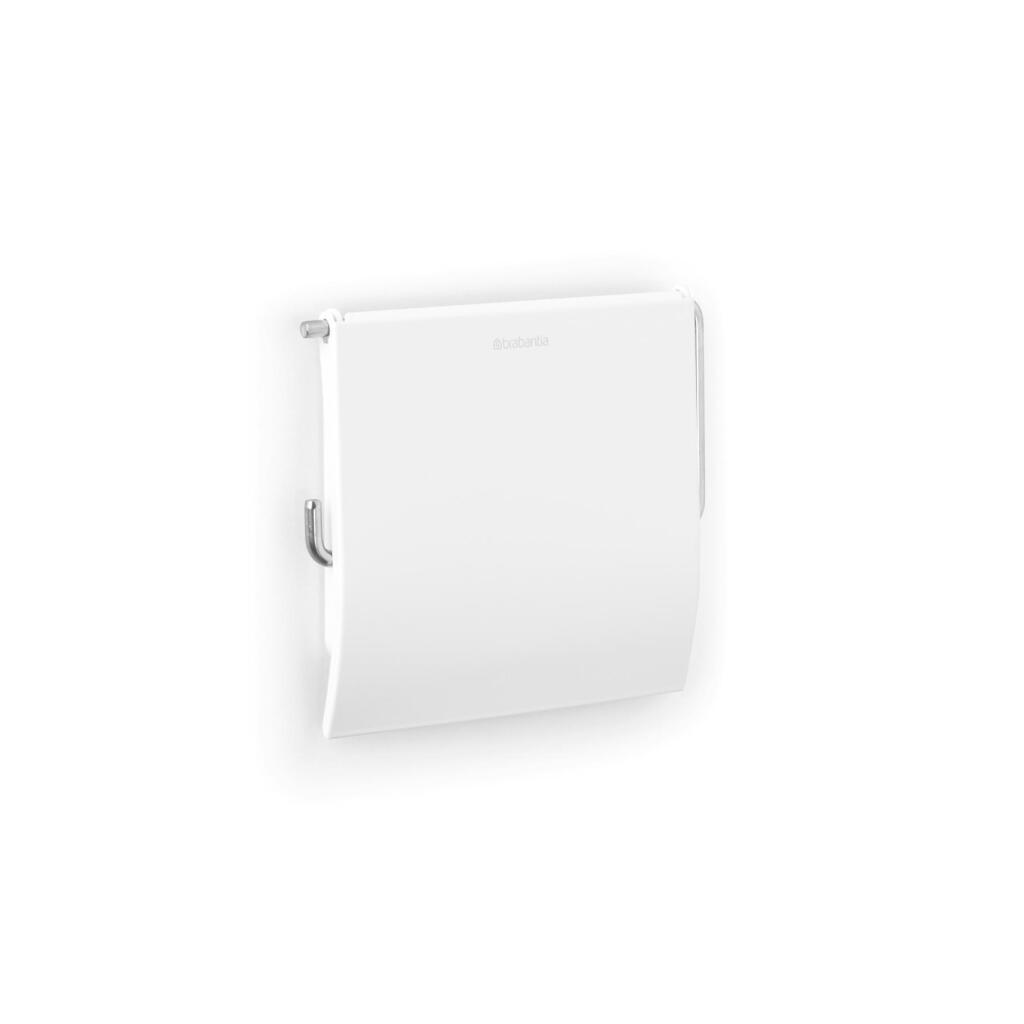Brabantia ReNew Toilet Roll Holder with Lid White