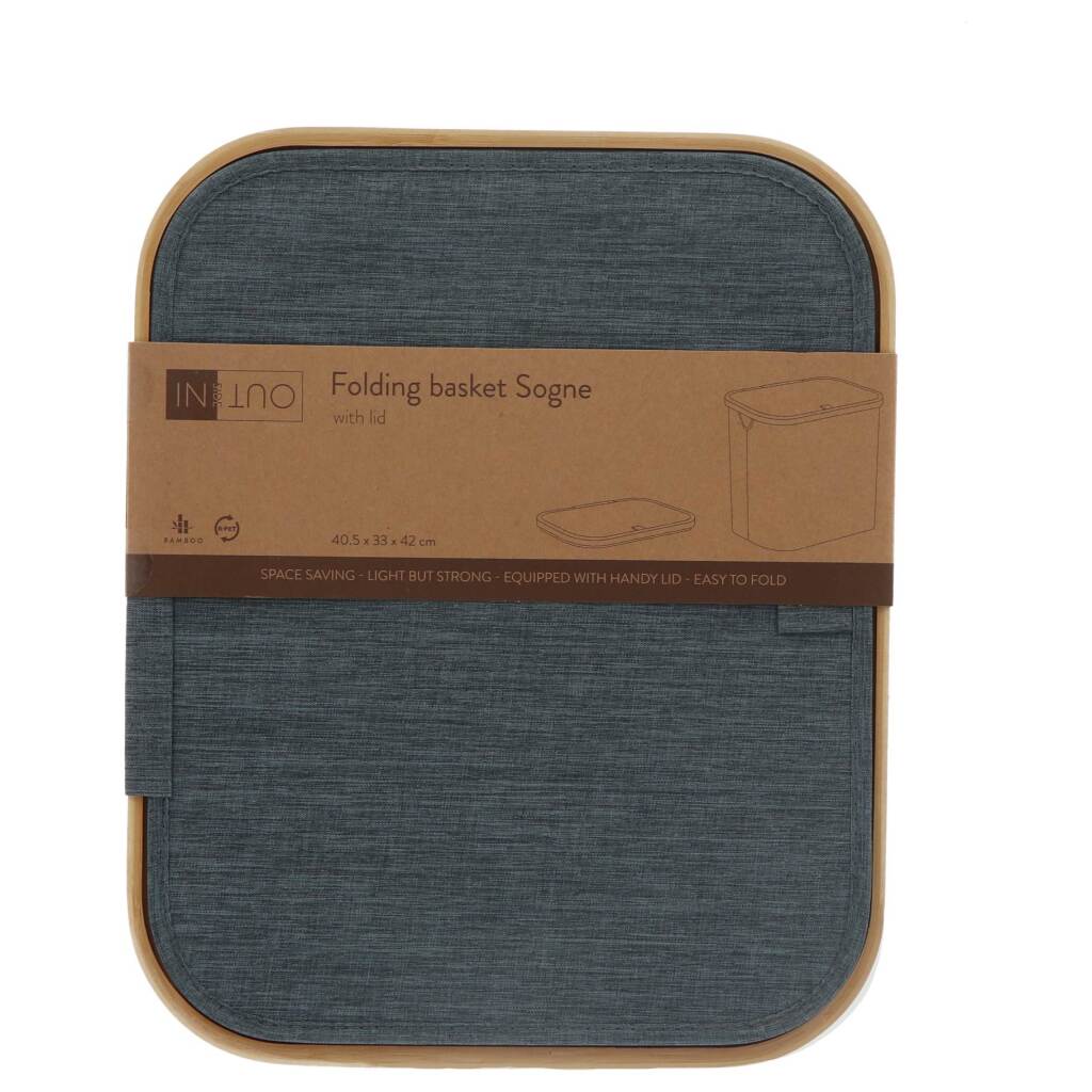 InSideOut Folding Basket Sogne 40.5x33x42 cm Blue