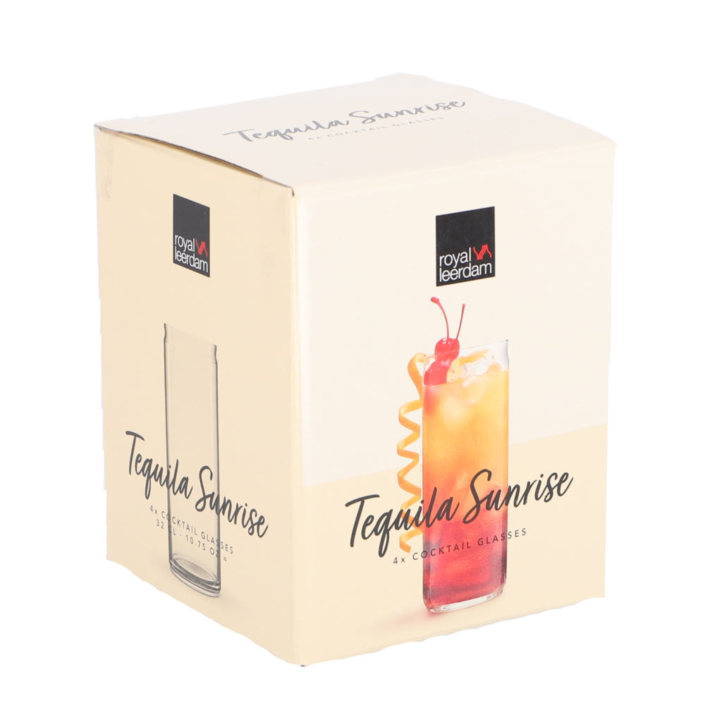 Royal Leerdam Tequila Sunrise Glasses 4 Pieces