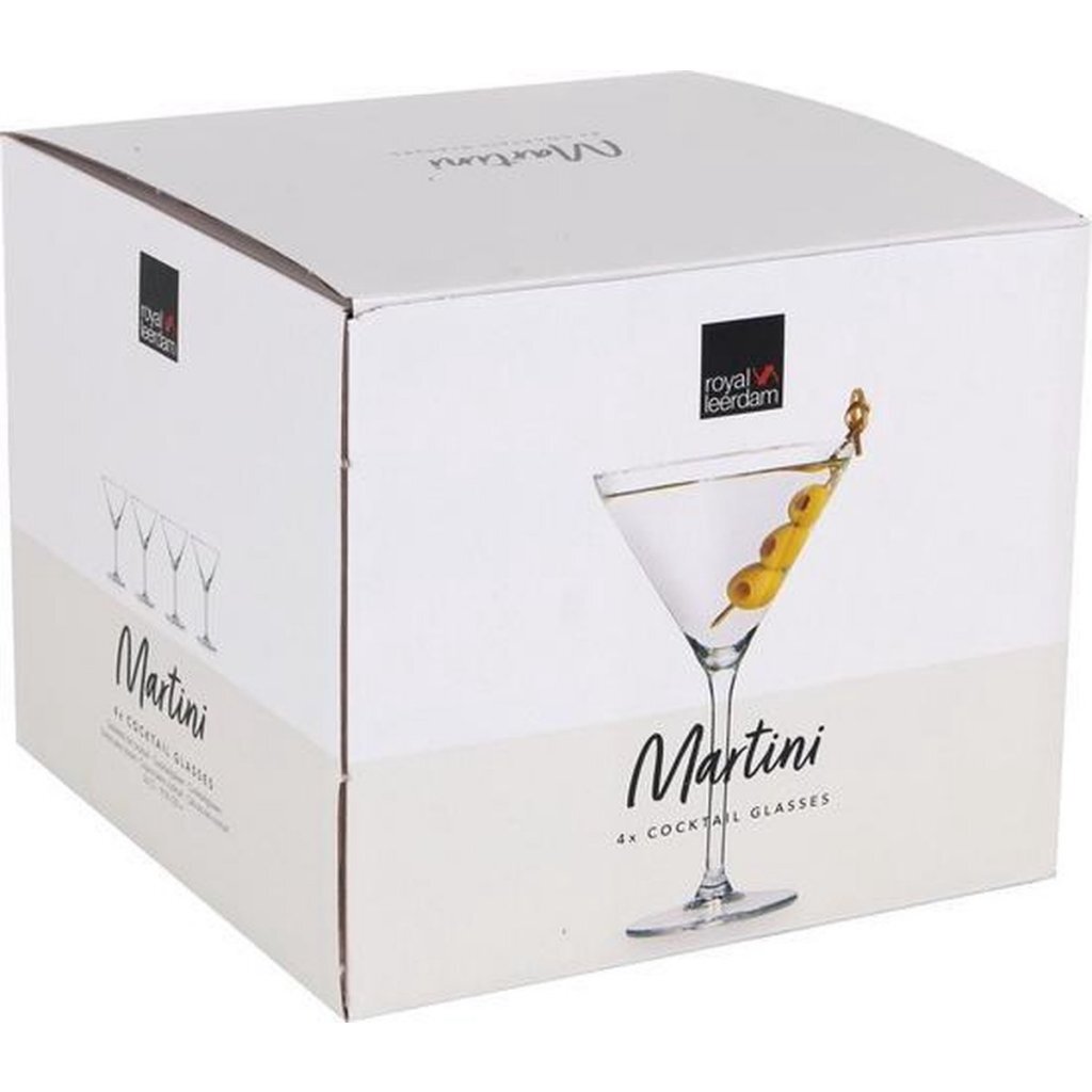 Royal Leerdam Martini Glasses Set of 4 Transparent