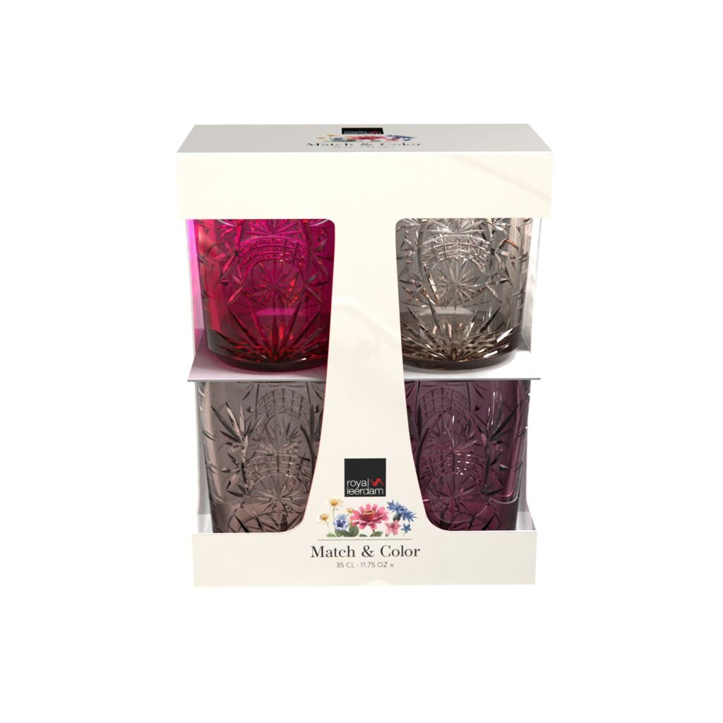 Royal Leerdam Match&Color Pink Set of 4
