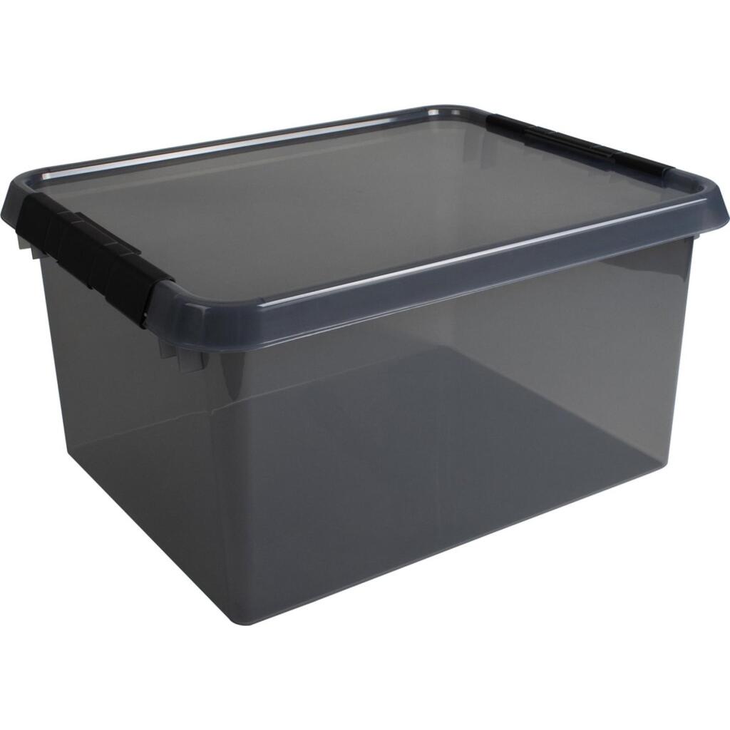 Sunware Comfort Line Storage Box 36 L 50x40x26 cm Transparent/Anthracite