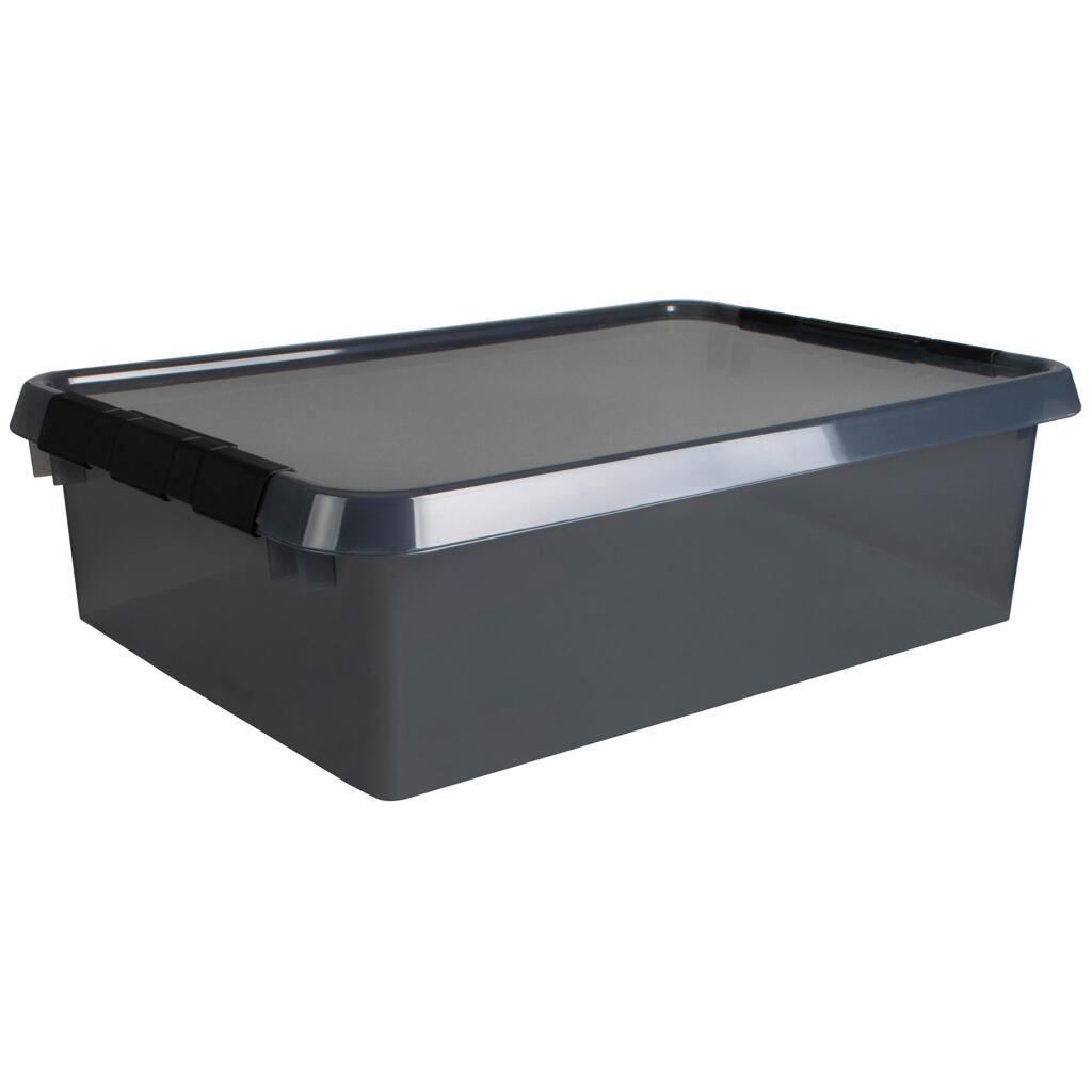 Sunware Comfort Line Storage Box 32 L 60x40x18 cm Transparent/Anthracite