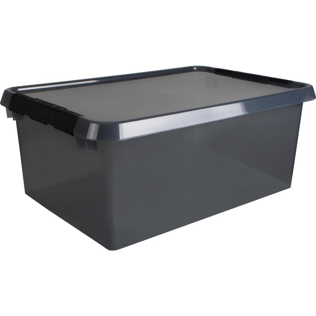 Sunware Comfort Line Storage Box 45 L 60x40x26 cm Transparent/Anthracite