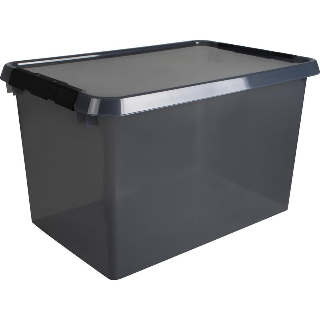 Sunware Comfort Line Storage Box 62 L 60x40x34 cm Transparent/Anthracite