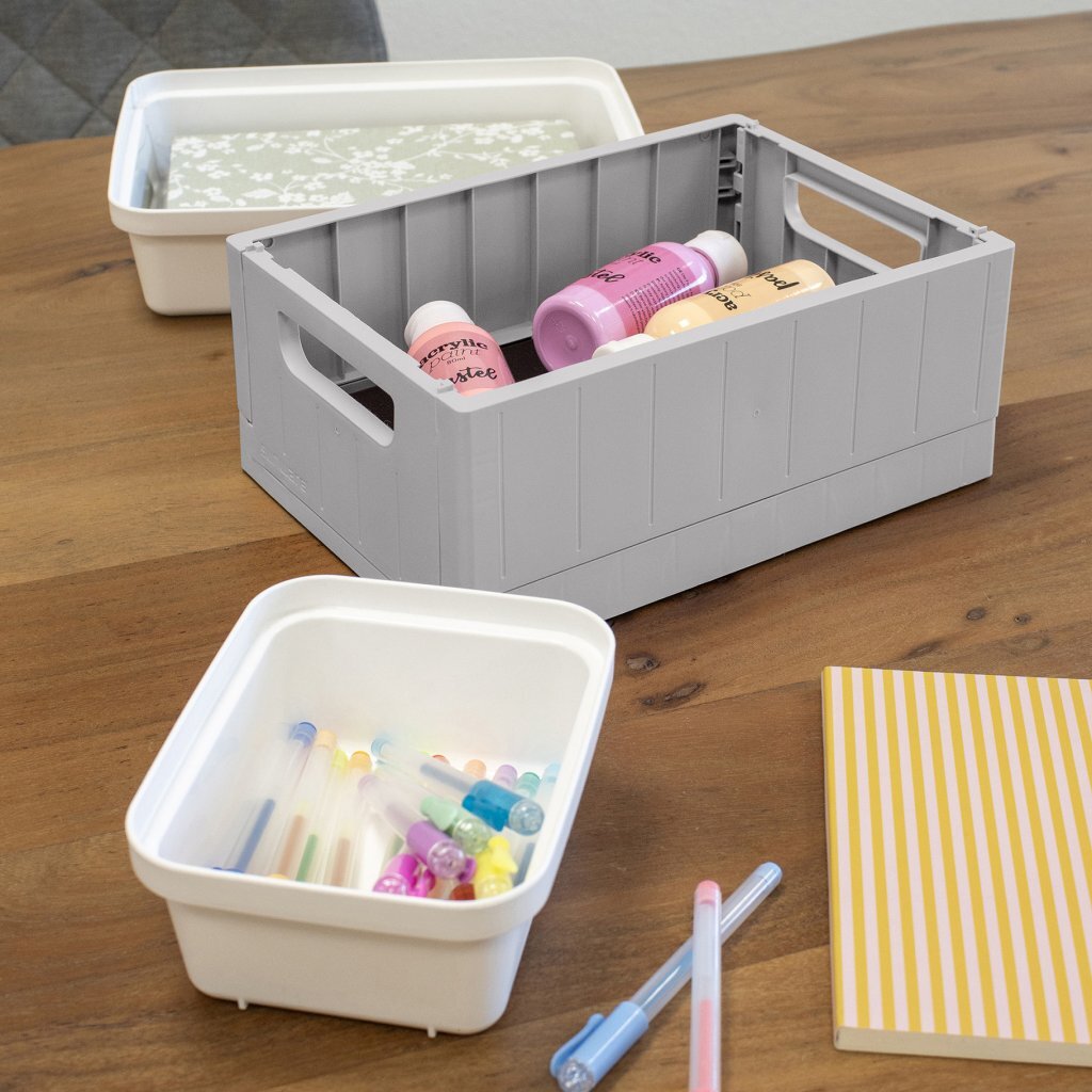 Sunware Sigma Home Folding Crate 13 L Grey 35x25x14.5 cm