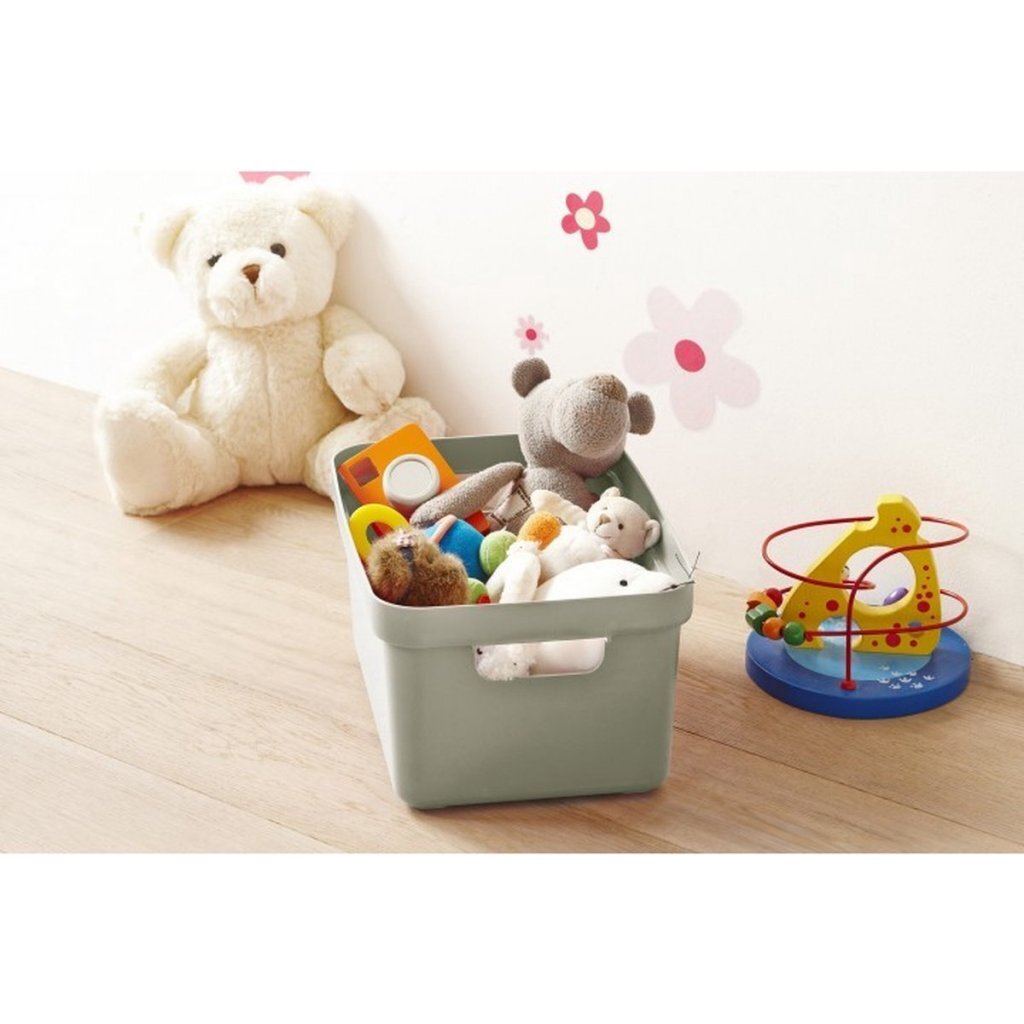 Sunware Sigma Home Storage Box 13 L 35x24.6x18.3 cm Sage Green 35x2.6x1.3